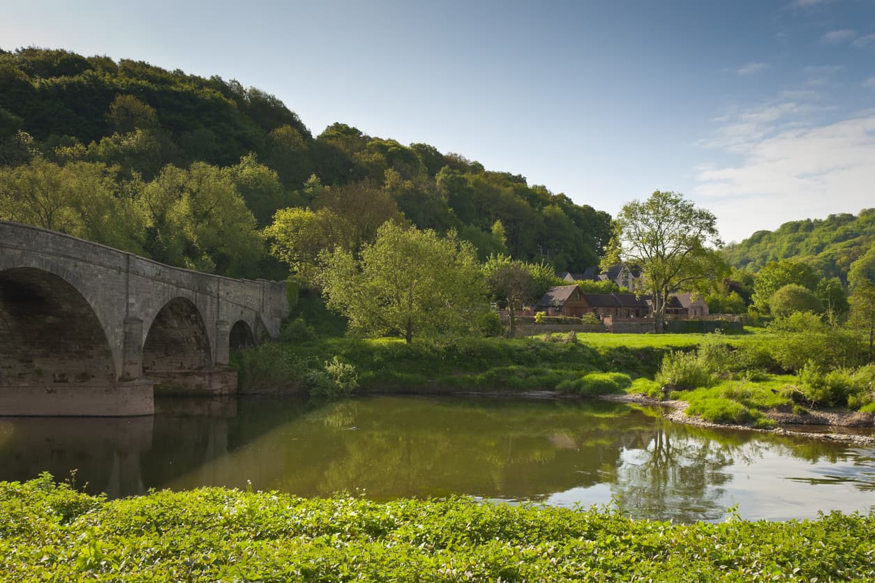 Delwedd o gastell chepstow.